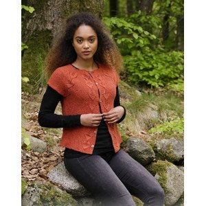 Autumn Vines Top by DROPS Design Jakke Strikkeoppskrift str. S XXX Small