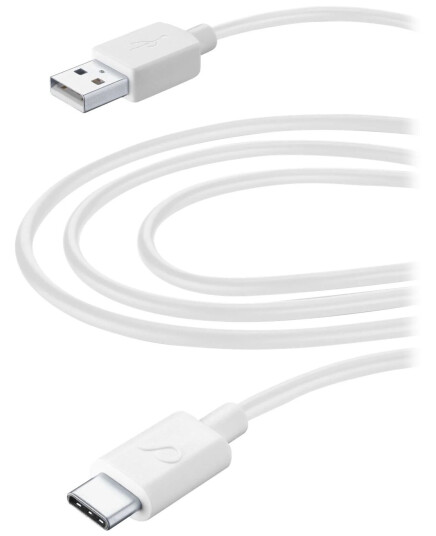 CellularLine USB-A til USB-C ladekabel 3m - Hvit CellularLine USB-A til USB-C ladekabel 3m - Hvit