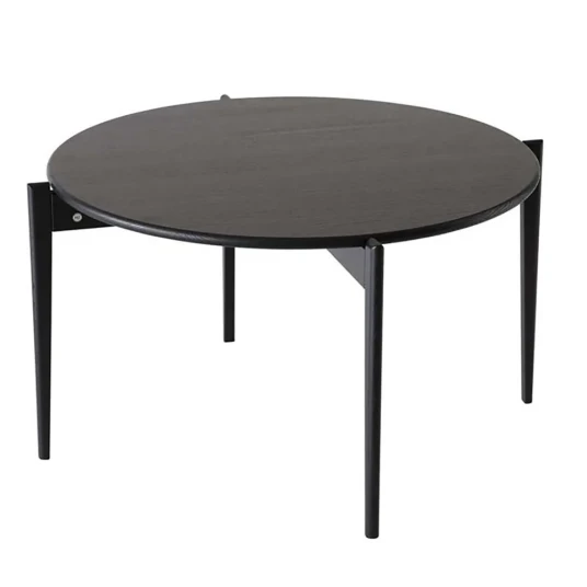 Oscarssons Möbel Tilia Sofabord Ø88 cm Lakkert eik