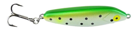 Vicke wobbler 20 gram - grønn/gul, med prikker Vicke wobbler 20 gram - grønn/gul, med prikker