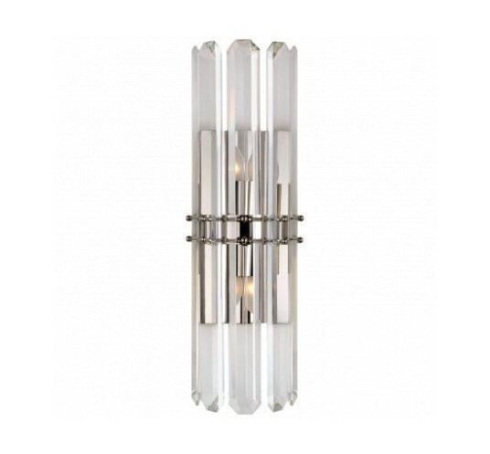 Bonnington Tall Sconce Polished Nickel Bonnington Tall Sconce Polished Nickel