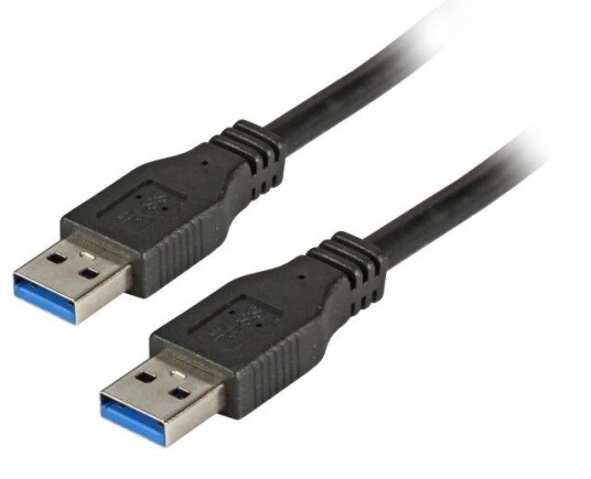 EFB Elektronik USB 3.0 A-A Kabel 1 m Svart Premium