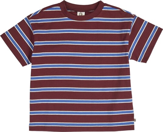 Müsli T-skjorte - Klubbhus - Russet/Azurblå Blue/Tofu - Müsli - 3 år (98) - T-skjorte Bordeaux