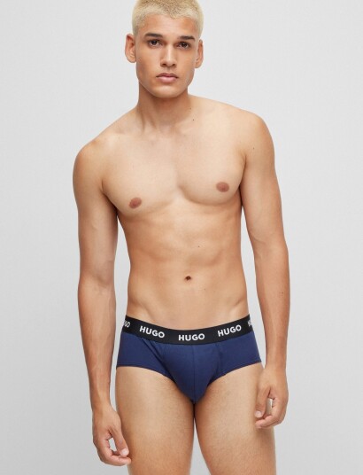 HUGO Hipbrief Tripletpack Navy L