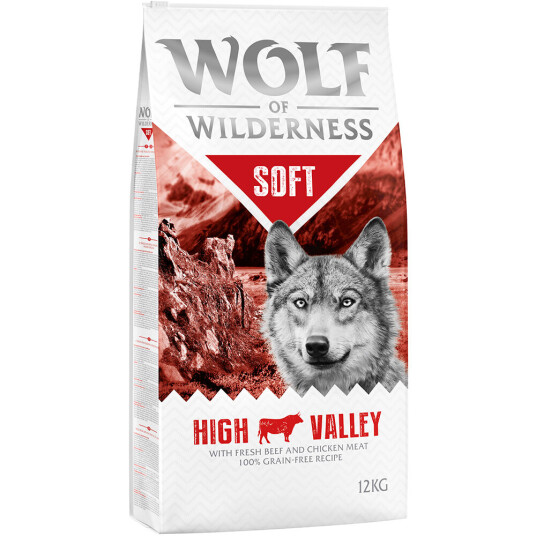 Wolf Of Wilderness "Soft High Valley" Storfekjøtt Økonomipakke: 2 X 12 kg Wolf Of Wilderness "Soft High Valley" Storfekjøtt Økonomipakke: 2 X 12 kg