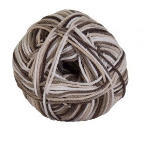 Hjertegarn Cotton nr. 8 Garn 602 Brune farger
