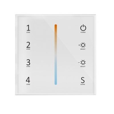LEDlife rWave veggmontert CCT dimmer - 4 soner, batteri LEDlife rWave veggmontert CCT dimmer - 4 soner, batteri