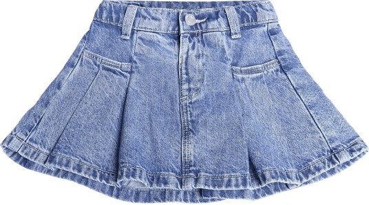 Mango Pleated Denim Skirt OPEN BLUE 86