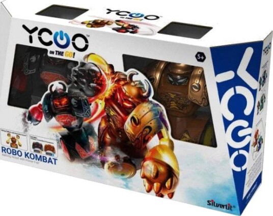 Rocco Giocattoli Robo Kombat Viking Edition 2 Radiostyrte Roboter 5 Kampmoves Avtakbar Rustning LED-Øyne Flerfarget 5+ År