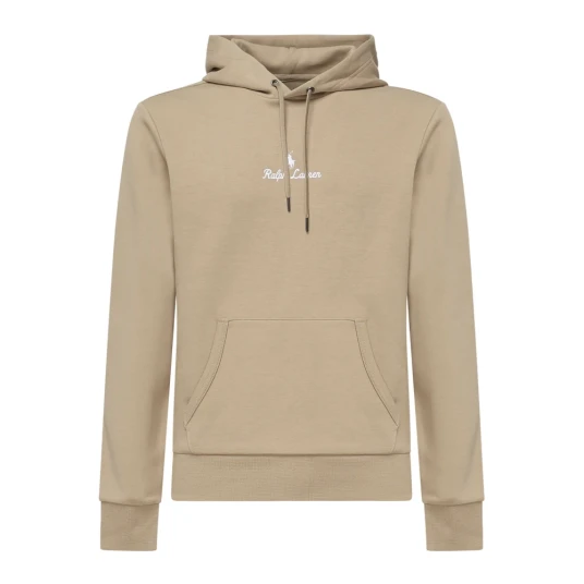 Polo Ralph Lauren Logo Double-Knit Hoodie - Beige - S