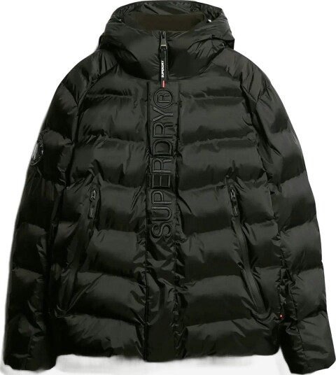 Superdry Hooded City Graphic Puffer Jkt BLACK S