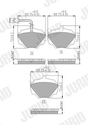 Bremseklosser JURID 571440J Bremseklosser JURID 571440J