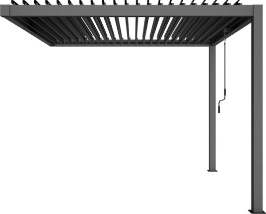 Krifon Pergola bamble vegghengt 4x3 sort 391x294x230cm Krifon Pergola bamble vegghengt 4x3 sort 391x294x230cm