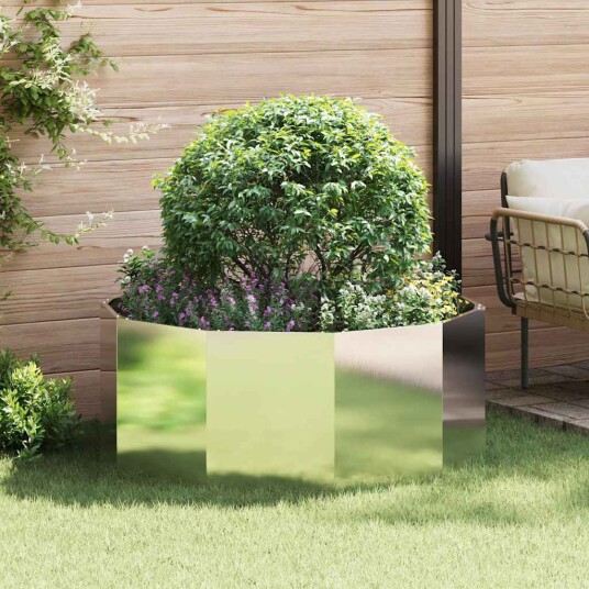 vidaXL Plantekassed sølv 120 x 120 x 50 cm Rustfritt Stål vidaXL Plantekassed sølv 120 x 120 x 50 cm Rustfritt Stål