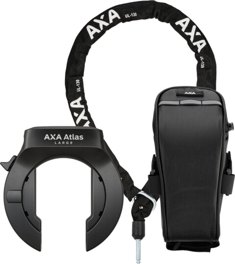 Sykkellås AXA BikeSecurity 52402095CS3 Atlas Large Retractable + ULC 5,5-130 + bag set
