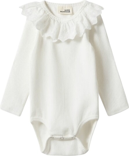 Sofie Schnoor Baby and Kids Dictekb Bodystocking - SNOW WHITE - 56