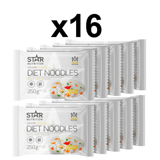 16 x Diet Noodles, 250 g, BIG BUY