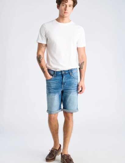 Lindbergh Stretch Denim Shorts Blue S Lindbergh Stretch Denim Shorts Blue S