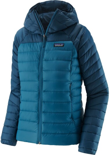 Patagonia Down Sweater Hoody Dame Wavy Blue M