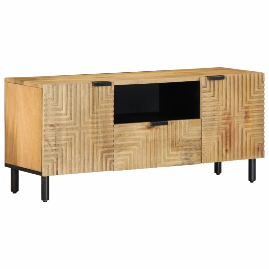 TV benk brun 105x33x46 cm heltre mango