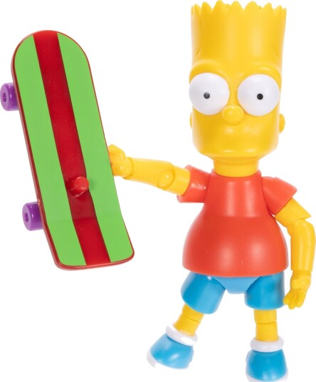 Jakks The Simpsons 5" Bart Actionfigur Skater Deluxe 2024