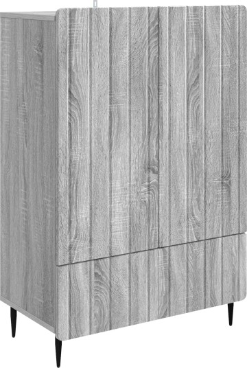 Serviesskap Grå sonoma 66 x 34,5 x 97 cm Konstruert tre