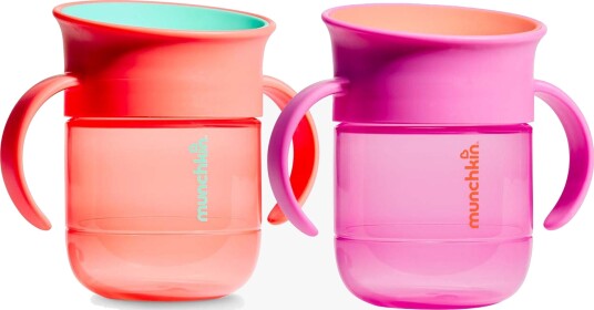 Munchkin Miracle 360 Tutekopp 207 ml 2-Pakning, Purple/Coral