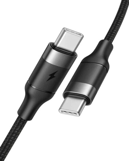 Usb-Kabel Veger Usb-C - Usb-C 1,5 M Svart