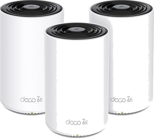 TP-Link Deco XE75 WiFi 6E Mesh Router 3-pakning Tri-Band 5400 Mbps Hvit