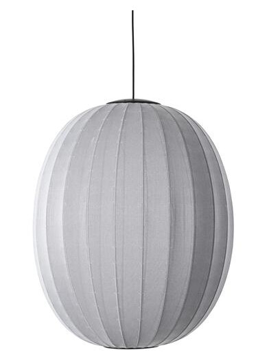 Made By Hand Knit-Wit Høy/Oval Taklampe Ø65 Sølv LED