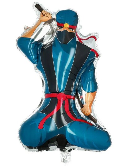 Stor Ninja Folieballong 70x46 cm Ninjafest