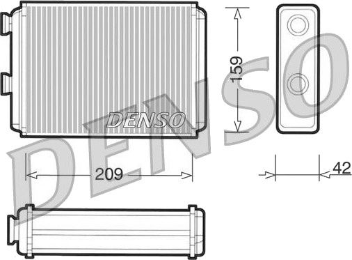 Varmeapparat register DENSO DRR09070