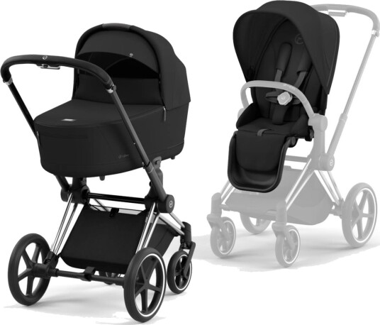 Cybex Priam Chrome Black/Sepia Black Komplett Barnevogn