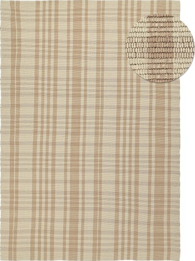 Bomullsteppe Husvik beige Størrelse: 200 x 290 cm Bomullsteppe Husvik beige Størrelse: 200 x 290 cm