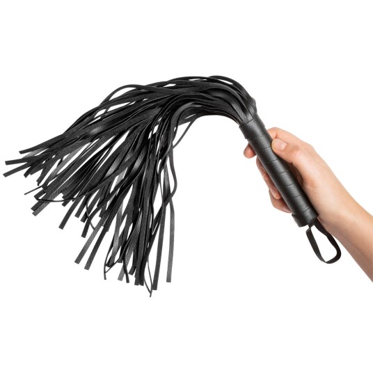 Obaie Imitert Lær Flogger 42 cm     - Svart