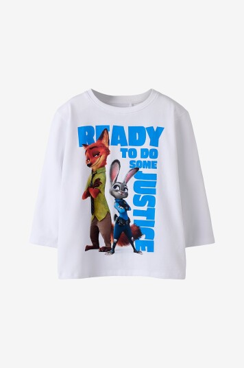 Name it - T-skjorte nmmNomal Zootropolis Nreg LS - Hvit