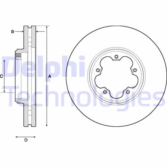 Bremseskive DELPHI BG9150