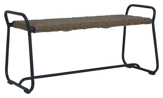 Brafab Midway Benk, B:110 svart/natur Brafab Midway Benk, B:110 svart/natur