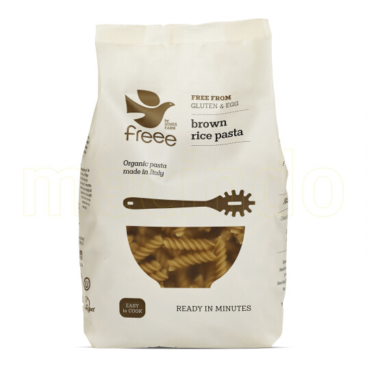 Doves Farm Organic Brun Ris Fusilli Skruer Gl. Fri Doves Ø 500g