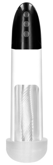 Shots Toys - Pumped Pumped: Rechargeable Automatic Cyber Pump with Masturbation Sleeve