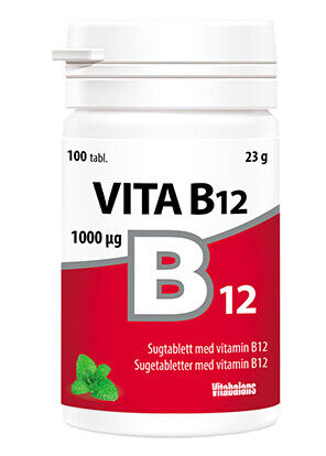 Vitabalans Vita B12 1000 mcg 100 Tabletter Vitabalans Vita B12 1000 mcg 100 Tabletter