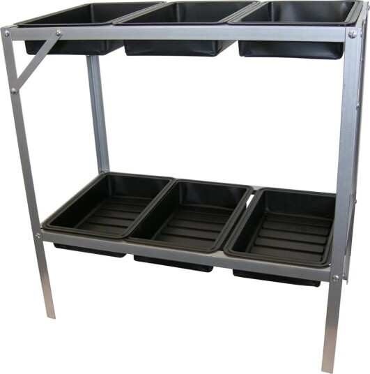 Nature Plantebord 77x40x77 cm galvanisert stål