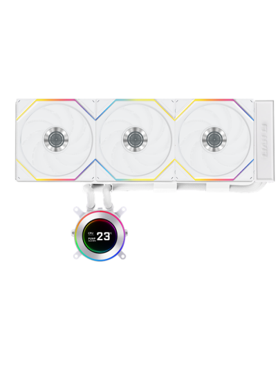 Lian LI Hydroshift II LCD C 360TL Wireless CPU water cooling white