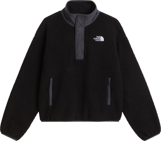 The North Face Women"s Cragmont 1/2 Snap Fleece Jacket TNF Black/Anthracite Grey S