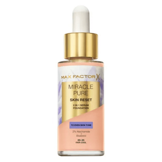 Max Factor Miracle Pure 2-i-1 Serum Foundation 30ml Fair Cool