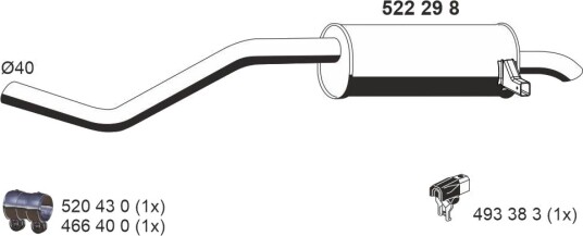 Bakre eksospotte ERNST 522298 Bakre eksospotte ERNST 522298