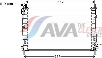 AVA COOLING SYSTEMS FDA2335 Radiator motorkjøling