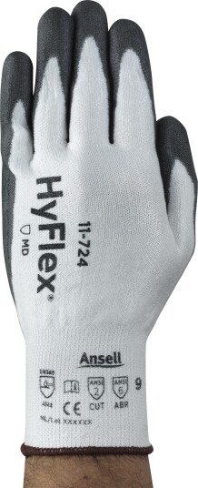 Ansell HyFlex 11-724 Skjærebestandige hansker uforet, PU-belegg 6, Klær