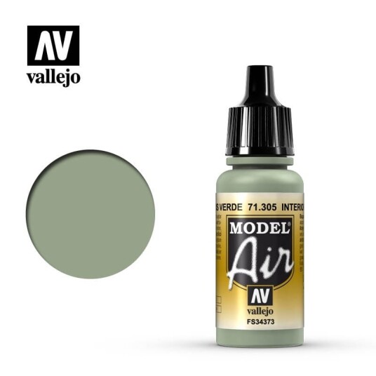 Vallejo Model Air Interior Grey Green 17ml (71.305)