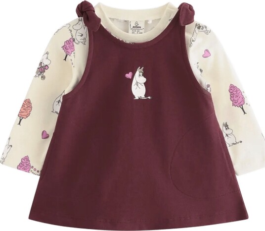 Lindex Moomin Set With Top And Dress WHITE 68